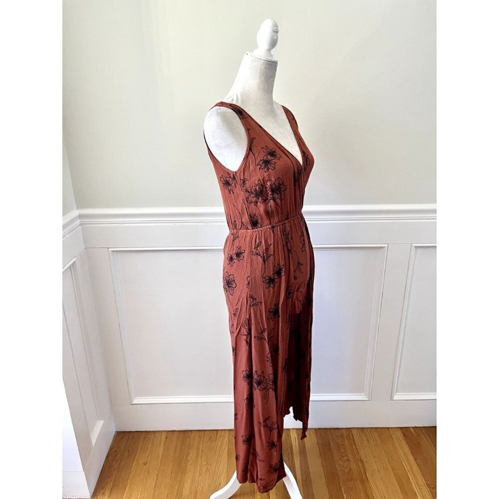 Forever 21 Burnt Orange Hi Low Skirted Romper S - Picture 4 of 6